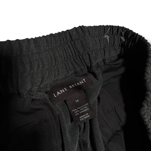 Lane Bryant Women's Drawstring Relaxed Fit Sweatpants Trousers Gray 14 - 34 x 27 - Picture 4 of 4